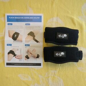 Elbow Brace 2 Pack for Tennis, Pickleball & Golfer Elbow Pain Relief Bodyprox